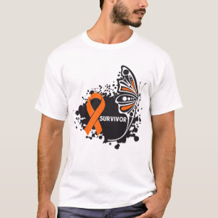 Überlebend-abstrakte Schmetterlings-Leukämie T-Shirt