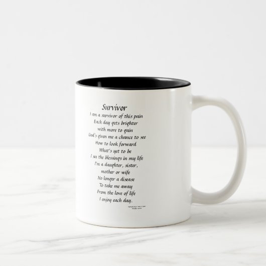 Überlebend-Bild Zweifarbige Tasse (Rechts)