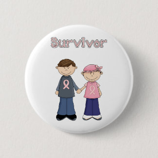 Überlebend-Cartoon Button