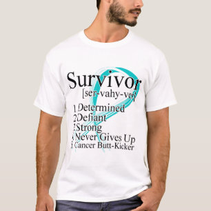 Überlebend-Definition - Gebärmutterkrebs T-Shirt