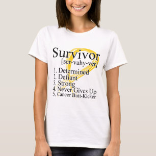 Überlebend-Definition - Kindheits-Krebs T-Shirt