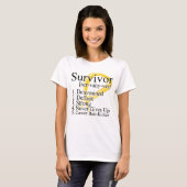 Überlebend-Definition - Neuroblastoma Krebs T-Shirt (Vorne ganz)