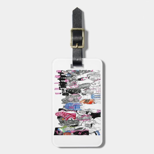 Überlebend-Gruß Gepäckanhänger (Vorderseite vertikal)