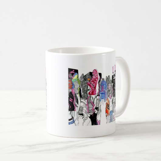 Überlebend-Gruß Kaffeetasse (VorderseiteRechts)