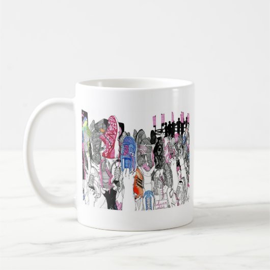 Überlebend-Gruß Kaffeetasse (Links)