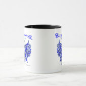 Überlebend-keltischer Schmetterling - Darmkrebs Tasse (Zentrum)