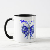 Überlebend-keltischer Schmetterling - Darmkrebs Tasse (Links)