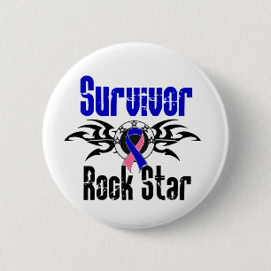 Überlebend-Rockstar - männlicher Button
