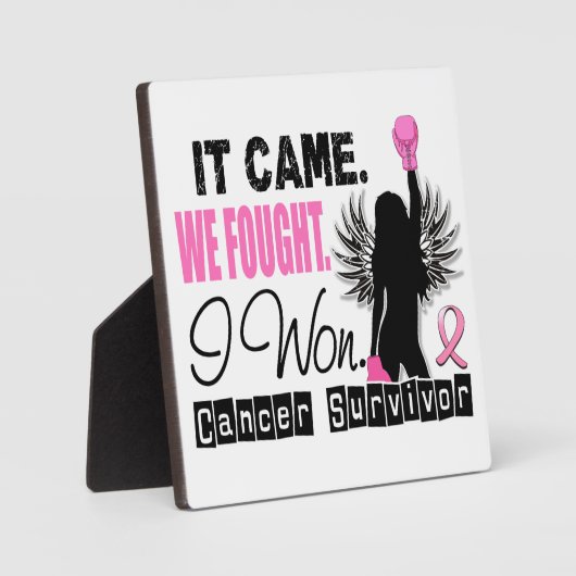 Überlebende 22 Brustkrebs Fotoplatte (Vorderseite)