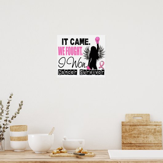 Überlebende 22 Brustkrebs Poster (Küche)
