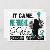 Überlebende 22 Ovarialkarzinom Postkarte (Vorne/Hinten)