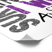 Überlebende 4 Krebserkrankungen Poster (Ecke)