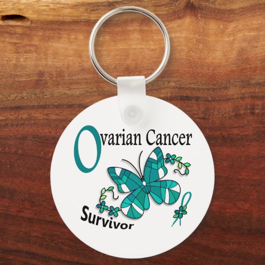 Überlebende 6 Ovarialkarzinom Schlüsselanhänger (Vorderseite)
