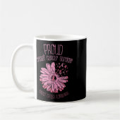 Überlebende Daisy Pink Brustkrebs-Geschenk Kaffeetasse (Links)