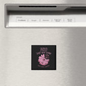 Überlebende Daisy Pink Brustkrebs-Geschenk Magnet (In Situ (Geschirrspüler))