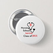 Überlebende der Krankenpflegeschule in der 20XX-Kl Button (Vorne & Hinten)