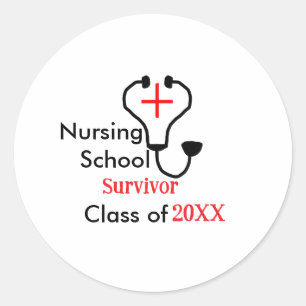 Überlebende der Krankenpflegeschule in der 20XX-Kl Runder Aufkleber