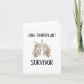 Überlebende einer Lungentransplantation Karte (Vorderseite)