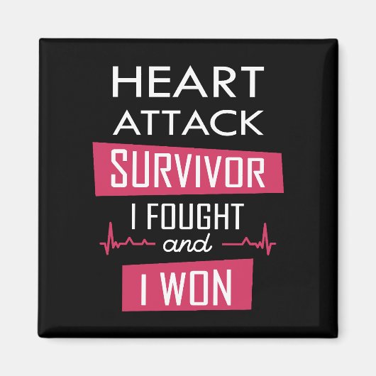 Überlebende eines Herzinfarktes, ich kämpfte und g Magnet (Vorne)