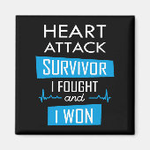 Überlebende eines Herzinfarktes, ich kämpfte und g Magnet (Vorne)