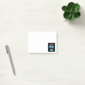 Überlebende eines Herzinfarktes, ich kämpfte und g Post-it Klebezettel (Büro)