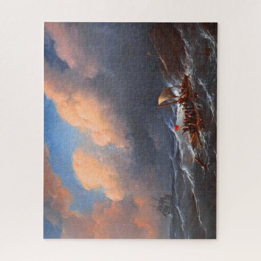 Überlebende eines Schiffswracks auf einem Schiff Puzzle (Vertikal)