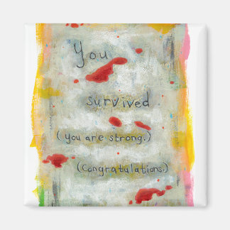 Überlebende Erholung Heilung Hoffnung Kunst Trauma Magnet