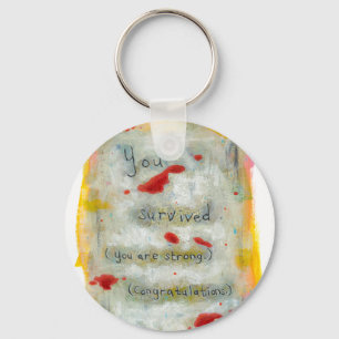 Überlebende Erholung Heilung Hoffnung Kunst Trauma Schlüsselanhänger