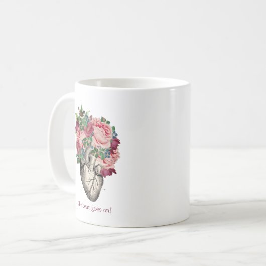 Überlebende Frauen bei Herzattacken Kaffeetasse (Vorderseite Links)