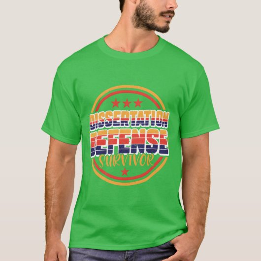 Überlebende Freunde der Dissertationsverteidigung T-Shirt (Vorderseite)