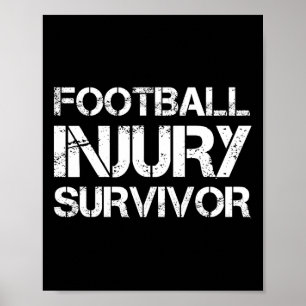 Überlebende Fußballverletzung Poster