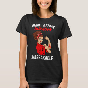 Überlebende Herzattacken Unzerbrechliche Herzattac T-Shirt