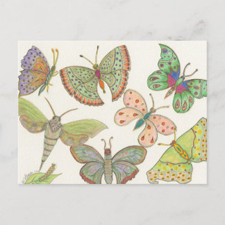 Überlebende Hub Series #4 Butterflies Postkarte