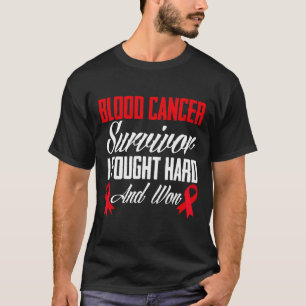 Überlebende Krebserkrankungen kämpfen und den Blut T-Shirt