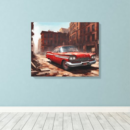 Überlebende Leinwanddruck (Insitu (Holzboden))