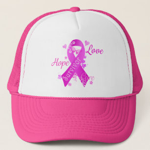 Überlebende Liebe Hope Cure Truckerkappe