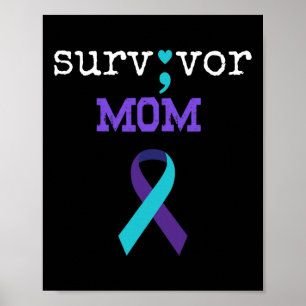 Überlebende Mama - Semicolate Gift Suicide Prevent Poster