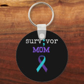 Überlebende Mama - Semicolate Gift Suicide Prevent Schlüsselanhänger (Vorderseite)