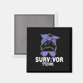 Überlebende Mama - Semicolon Suicide Prevention Aw Magnet (Vorderseite/Rückseite)