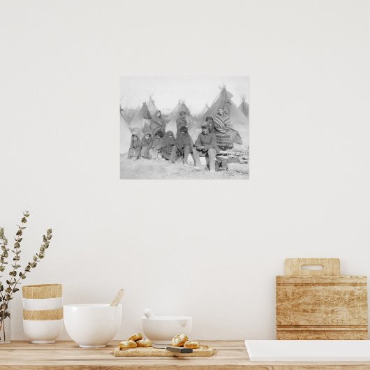 Überlebende Mitglieder der Big Foot Band Poster (Küche)