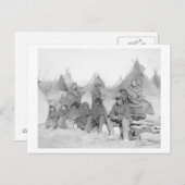 Überlebende Mitglieder der Big Foot Band Postkarte (Vorne/Hinten)