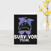 Überlebende Mutter - Semikolon Suizidprävention Karte (Gelbe Blume)