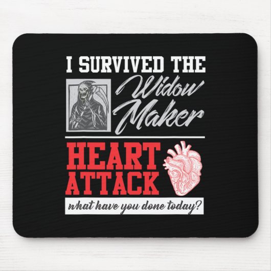 Überlebende Operation des Herzens Widow Maker Herz Mousepad (Vorne)