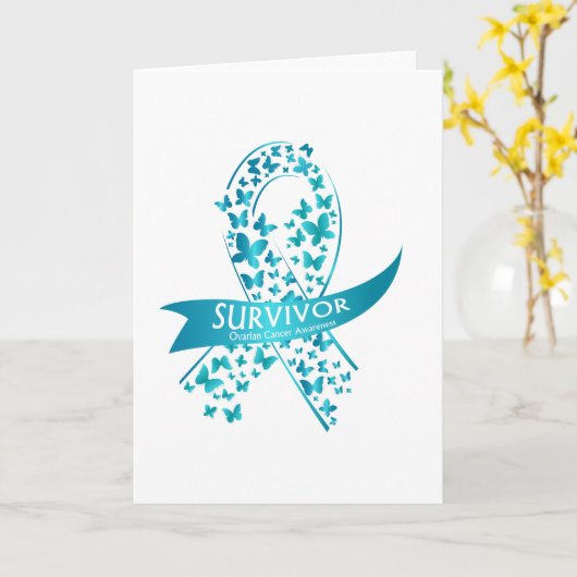 Überlebende Ovarialkarzinom Bewusstsein Karte (Gelbe Blume)