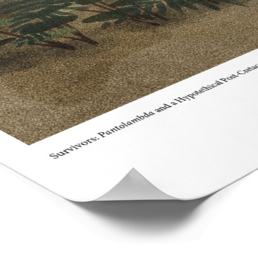 Überlebende: Pantolambda und postkrebserregende Di Poster (Ecke)