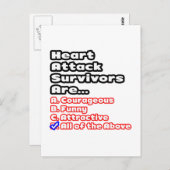 Überlebende Quiz Postkarte (Vorne/Hinten)