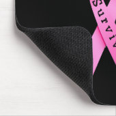 Überlebende Ribbon auf schwarzen Mousepad (Ecke)