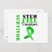 Überlebende - Stammzelltransplantation Postkarte (Vorne/Hinten)