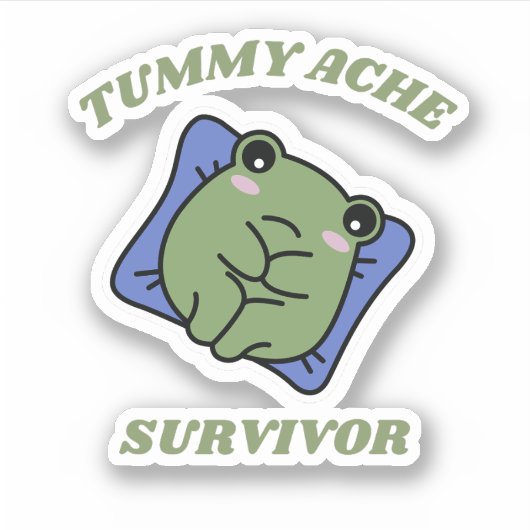 Überlebende Tumorschmerzen Aufkleber (Vorderseite)