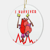 Überlebende von Herzangriffen Keramikornament (Links)